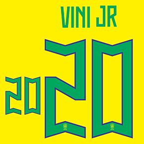 Vini Jr 20 (Official Printing) - 22-23 Brazil Home