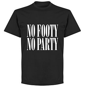 No Footy No Party KIDS T-shirt - Black