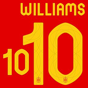Williams 10 (Official Printing) - 24-25 Spain Home