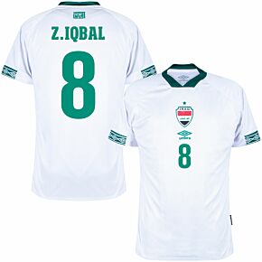 21-22 Iraq Away Shirt + Z.Iqbal 8 (Fan Style Printing)