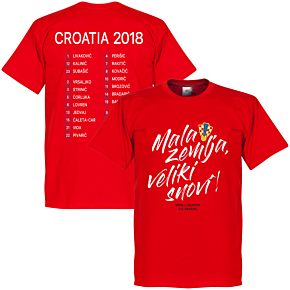 Croatia Mala zemlja, Veliki snovi Squad Tee - Red