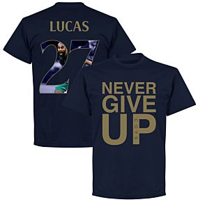 Never Give Up Spurs Lucas 27 Gallery Tee - Navy/Gold