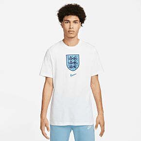 22-23 England Crest T-Shirt - White