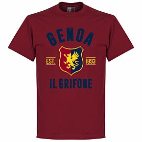 Genoa Established Tee - Maroon