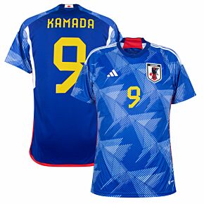 22-23 Japan Home Shirt + Kamada 9 (Official Printing)