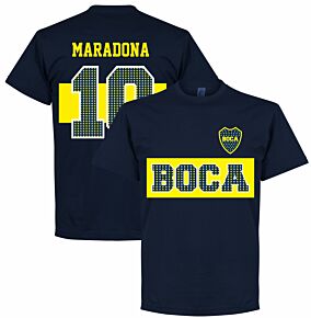 Boca Maradona 10 Stars Tee - Navy