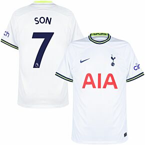 22-23 Tottenham Home Shirt + Son 7 (Premier League)