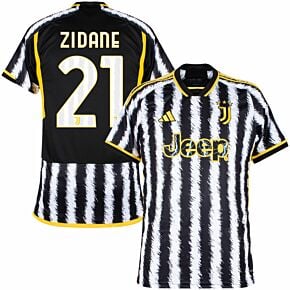 23-24 Juventus Home + Zidane 21 (Official Printing)