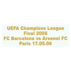 UEFA Champions League Final 2006 Barcelona vs Arsenal MDT