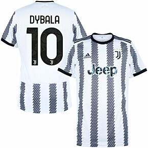 22-23 Juventus Home Shirt + Dybala 10 (Official Printing)