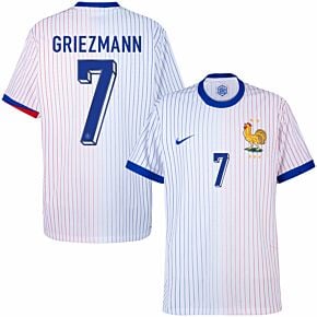24-25 France Dri-Fit ADV Match Away Shirt + Griezmann 7 (Official Printing)