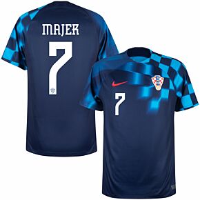 22-23 Croatia Away Shirt + Majer 7 (Official Printing)