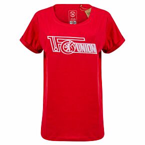 FC Union Berlin Womens Loop Logo T-Shirt - Red/White