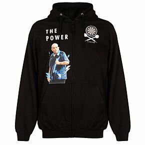 Phil the Power Taylor Zipped Hoodie - Black