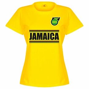 Jamaica Team Womens Tee - Yellow