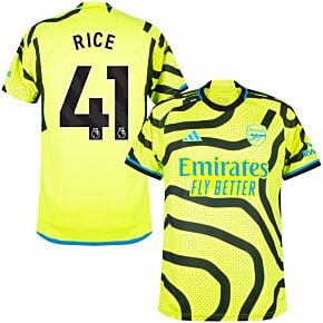 23-24 Arsenal Away Shirt + Rice 41 (Premier League)