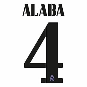 Alaba 4 (Official Printing) - 22-23 Real Madrid Home/Away