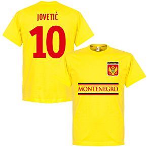 Montenegro Jovetic Team Tee - Yellow