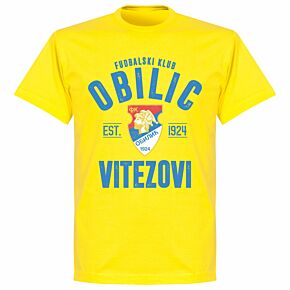 FC Obilic Established T-shirt - Lemon Yellow