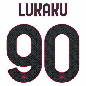 Lukaku 90 (Official Printing) - 23-24 AS Roma Away