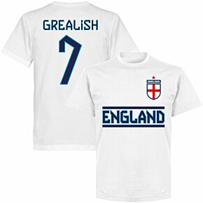 England Grealish 7 Team KIDS T-shirt - White