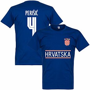 Croatia Perisic 4 Team T-shirt - Ultramarine