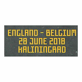 England Belgium FIFA World Cup 2018 Matchday Transfer 28 June 2018 (Belgium Home Jersey)