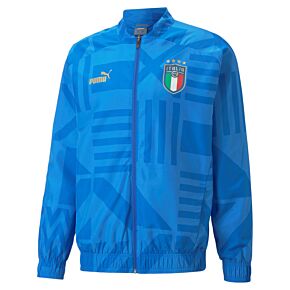 22-23 Italy Home Pre-Match Jacket - Blue