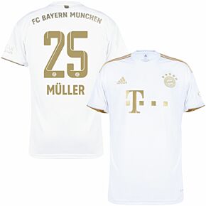 22-23 Bayern Munich Away Shirt + Müller 25 (Official Printing)