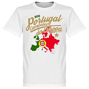 Portugal Campeóes Da Europa 2016 Tee - White