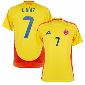 24-25 Colombia Home Shirt + L.Díaz 7 (Official Printing)