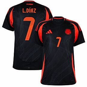24-25 Colombia Away Shirt + L.Díaz 7 (Official Printing)