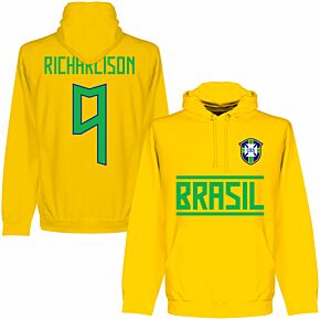 Brazil Richarlison 8 Team Hoodie - Yellow
