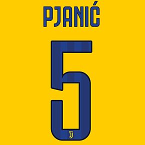 Pjanic 5 (Serie A) - Juventus Away Official Name & Number 2017 / 2018