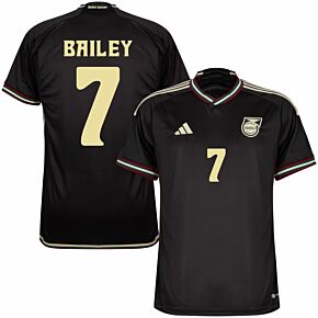 23-24 Jamaica Away Shirt + Bailey 7 (Official Printing)