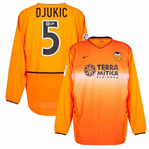 Nike Valencia Away Player Issue L/S S Jersey + Djukic No. 5 - NEW Condition