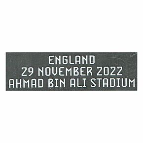 Official World Cup 2022 Matchday Transfer England v Wales 29 November 2022 (Wales Home)