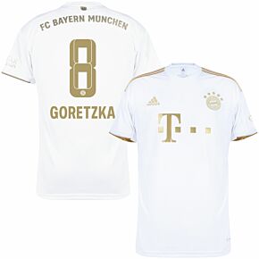 22-23 Bayern Munich Away Shirt + Goretzka 8 (Official Printing)