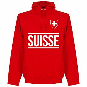 Switzerland Team Hoodie - Red
