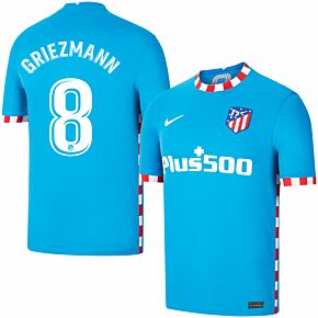 21-22 Atletico Madrid 3rd Shirt + Griezmann 8 (Official Printing)