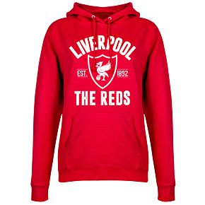 Liverpool Established Womens Hoodie - Red