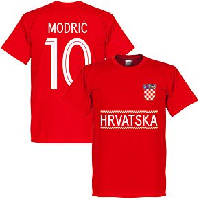 Croatia Modric 10 Team Tee - Red