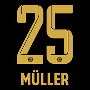 Müller 25 (Official Printing) - 21-22 Bayern Munich Away