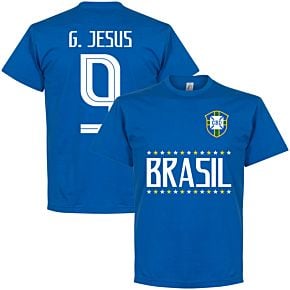 Brazil G. Jesus 9 Team Tee - Royal