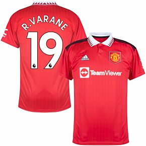 22-23 Man Utd Home Shirt + R.Varane 19 (Premier League)