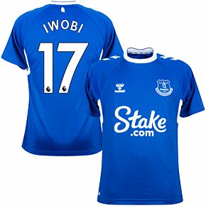 22-23 Everton Home Shirt + Iwobi 17 (Premier League)