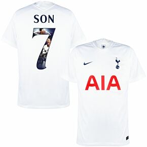 21-22 Tottenham Home Shirt + Son 7 (Gallery Printing)