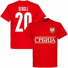 Serbia Team Sergej 20 KIDS T-shirt - Red