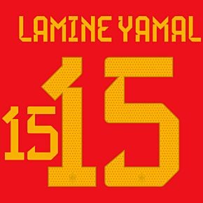 Lamine Yamal 15 (Official Printing) - 22-23 Spain Home