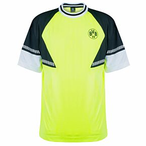 Borussia Dortmund Retro Neon '90-91 T-Shirt - Yellow/Black